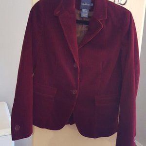 Women's burgundy jacket